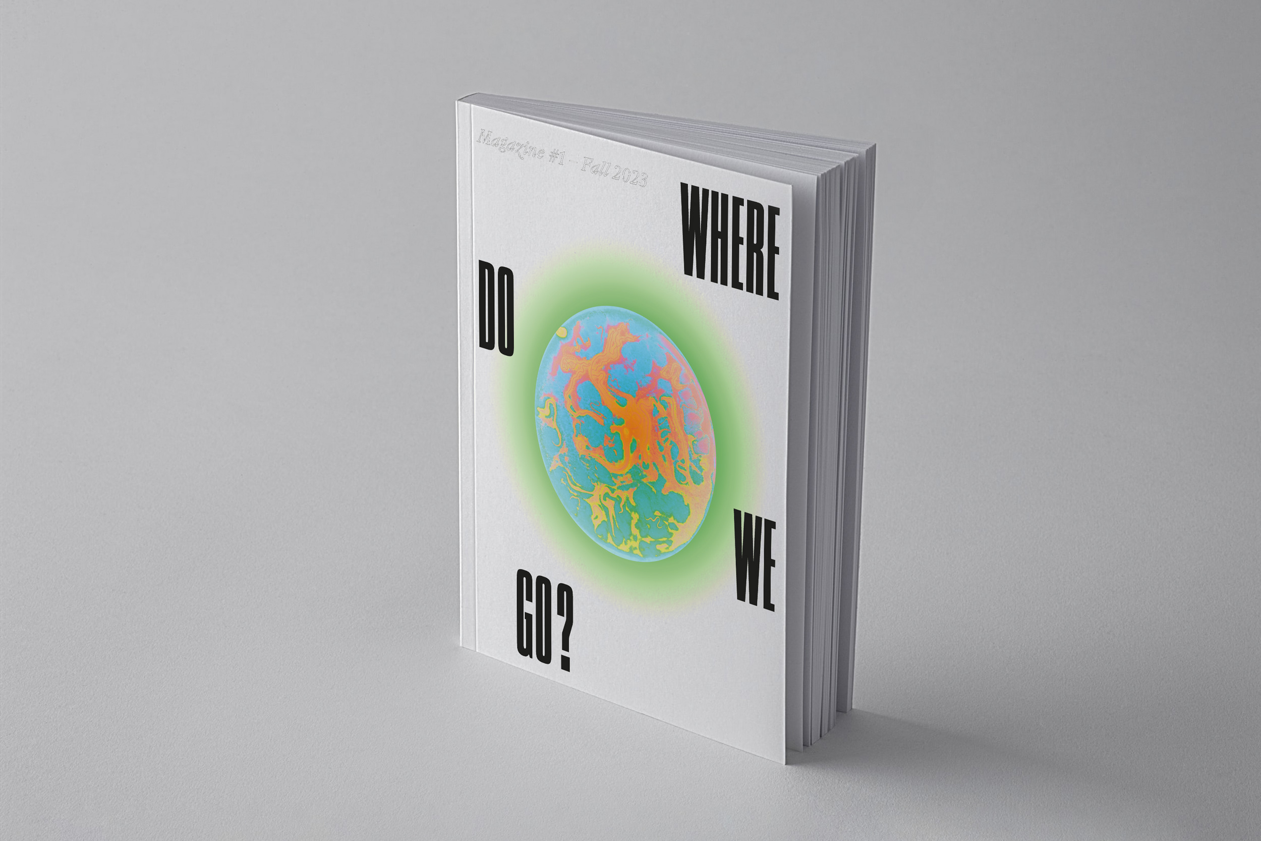 Ein Mock-Up von einem Magazin zum Projekt