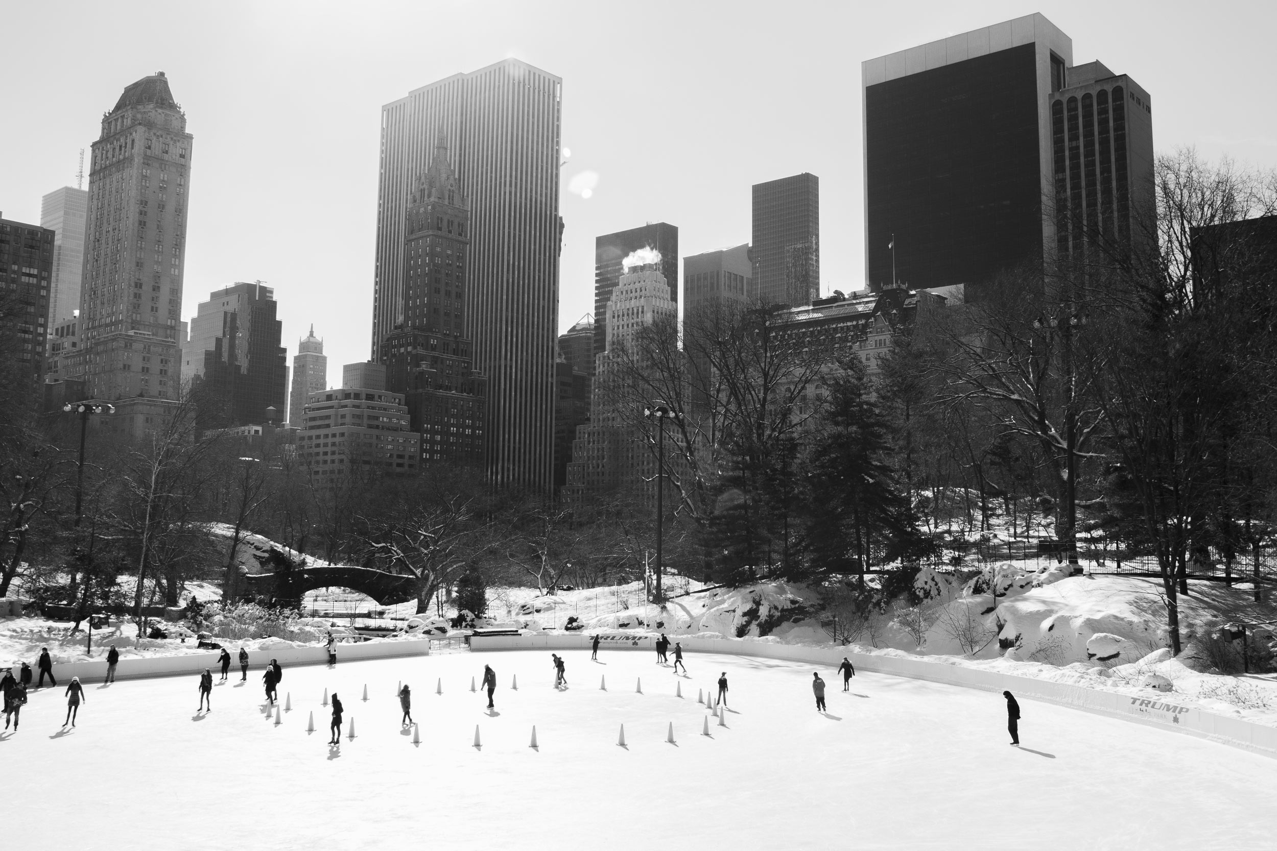 Ice skating in Central Park