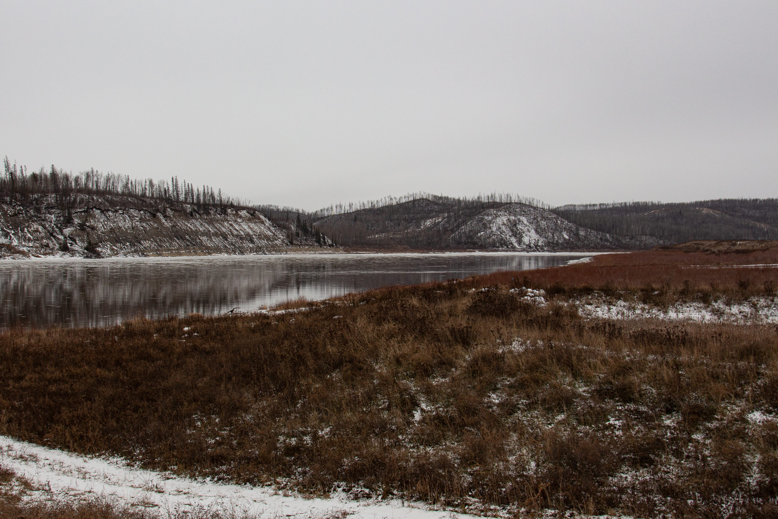 Still signs after the big wildfire, Fort McMurray, Alberta